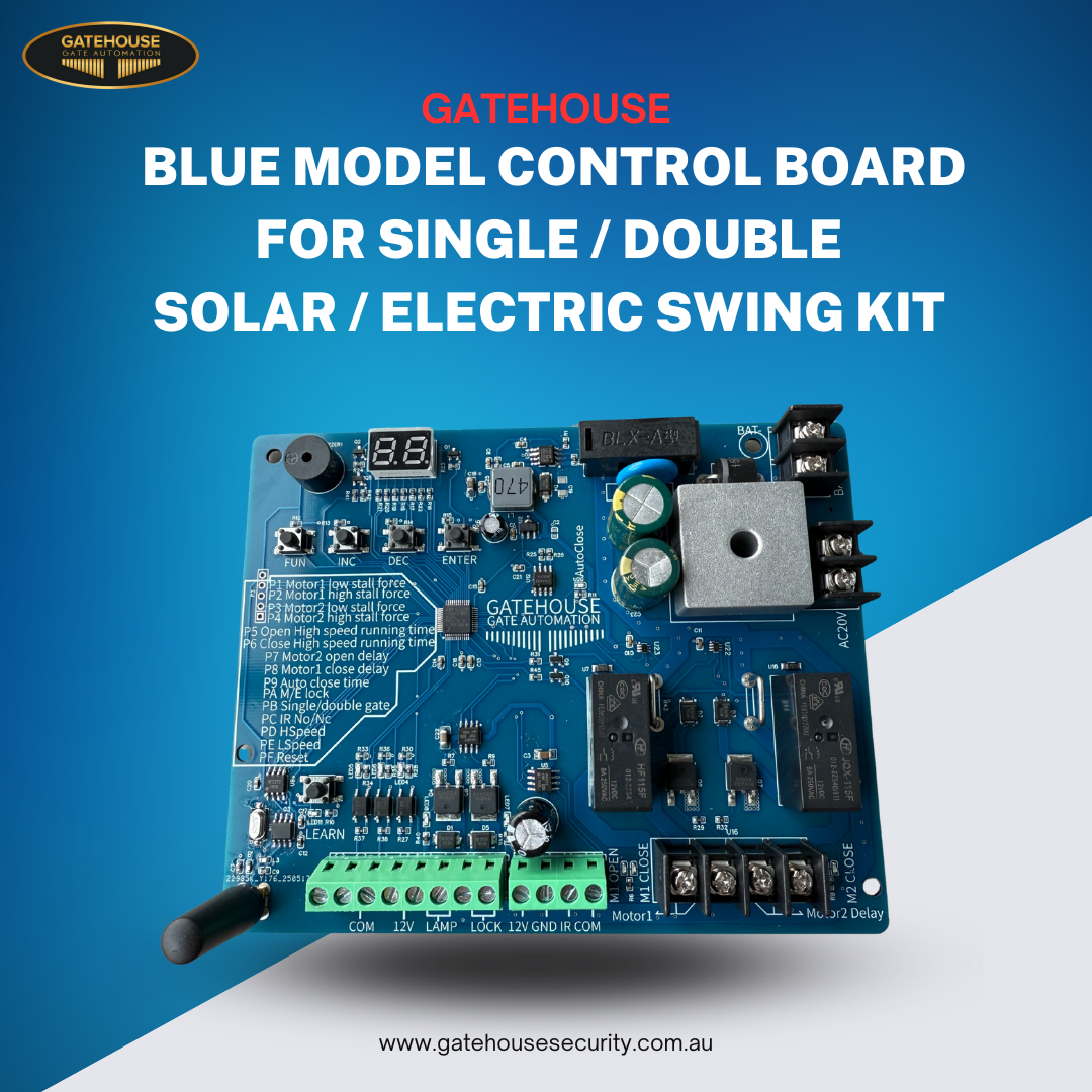 Gatehouse Security BLUE Control Board - State Of The Art Electronics Built In Safety