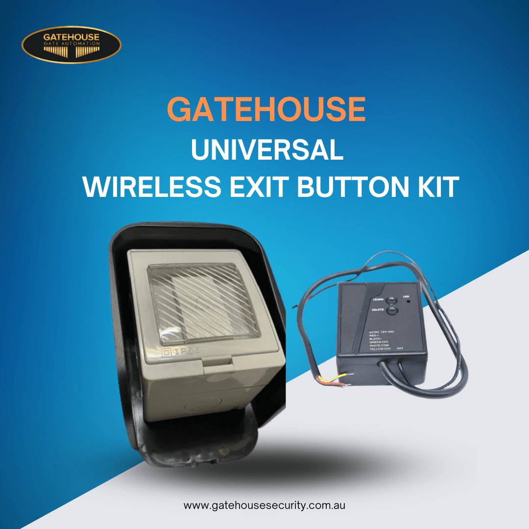 Universal wireless Exit button for swing or slide kit, any brand