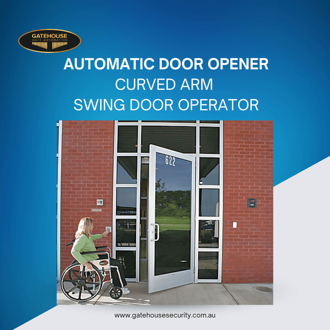 Automatic Door Opener Curved Arm Swing Door Operator For Intelligent Access Control