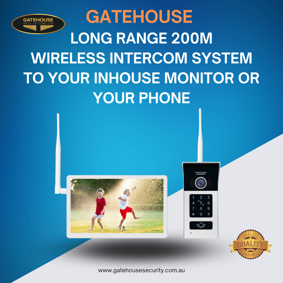 Wireless Video Intercom with House Monitor up to 250m Range Latest Model