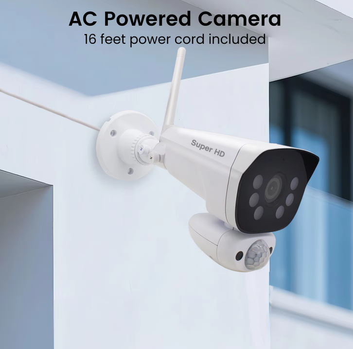 Home Security Camera System 3MP Cameras 10" Touchscreen Monitor Two-Way Audio Local Recording SD Card HDD Night Vision