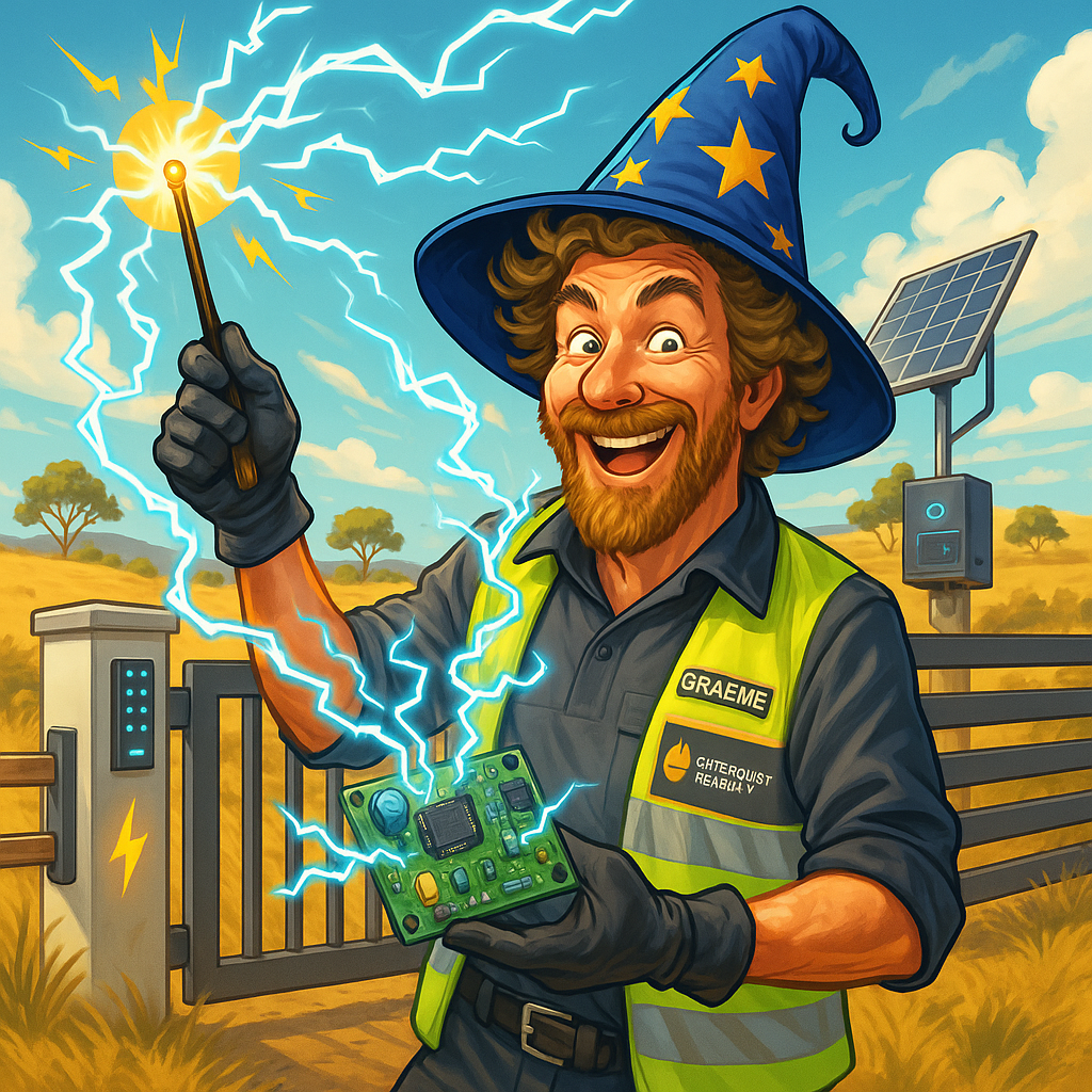 🧙‍♂️ Graeme the Gate Wizard – How One Aussie Bloke Is Electrifying Driveways Across the Nation