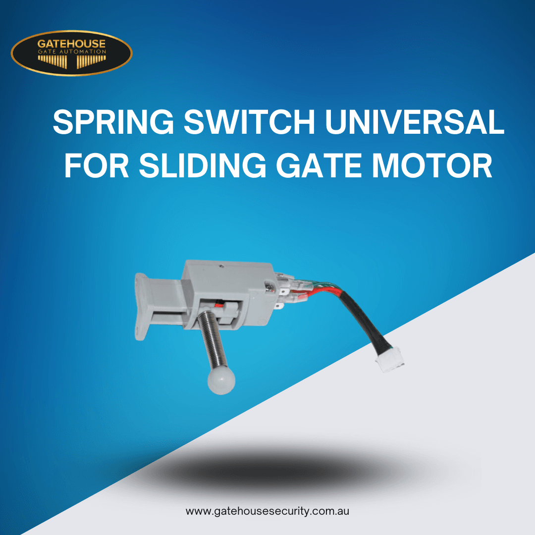 Spring switch for slide motor