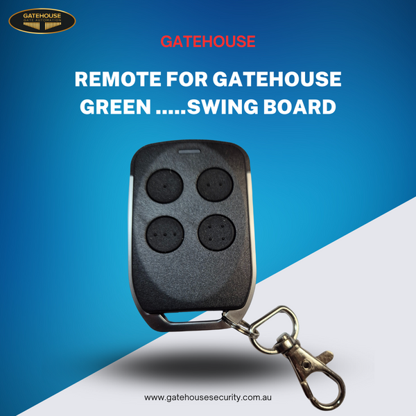 Gatehouse Swing And Solar Slide Gate Opener Remote Grey Or Blue Colour