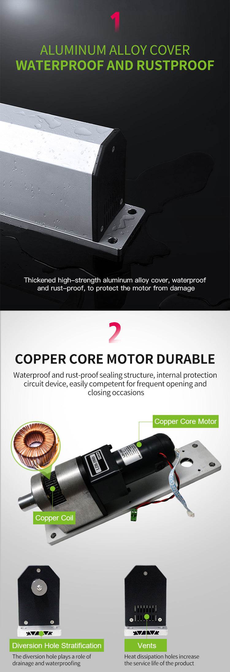 Automatic Door Opener Curved Arm Swing Door Operator For Intelligent Access Control