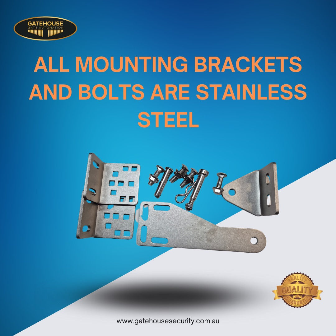 GateHouse Heavy Duty Double Solar Swing Gate Kit Australian Designed & Assembled