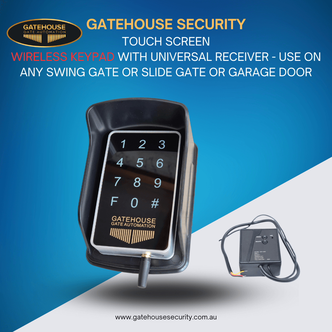 Wireless keypad Gatehouse touch screen with universal receiver 4 year warranty